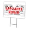 Signmission Appliance Repair Yard Sign & Stake outdoor plastic coroplast window, C-1216 Appliance Repair C-1216 Appliance Repair - alternate 1